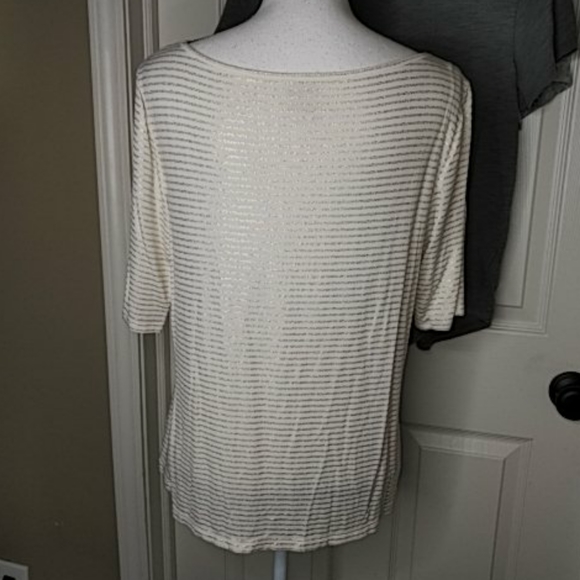 3 Pc Set-Apt.9 Gold Striped & Old Navy Friends Top - Picture 5 of 5